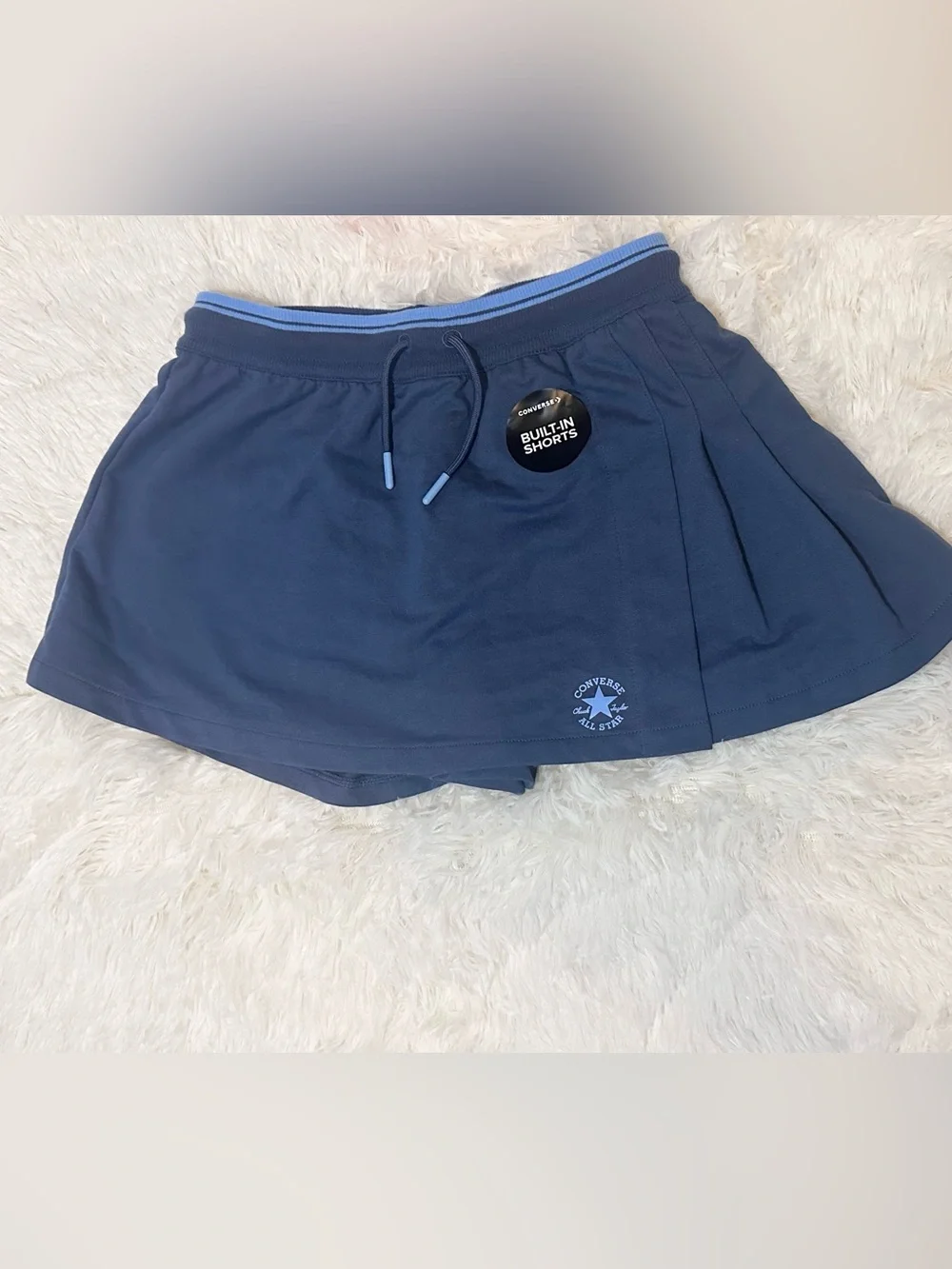 Converse Navy and Light Blue All Star Logo Skort 10-11Y